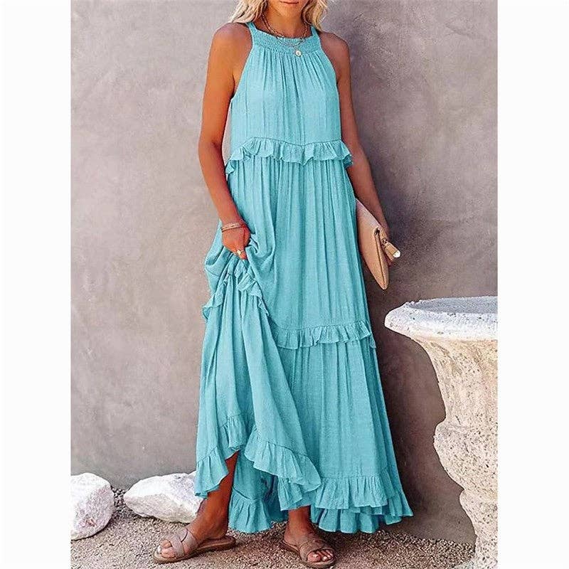 The One with BLUE Dreams Maxi Dress