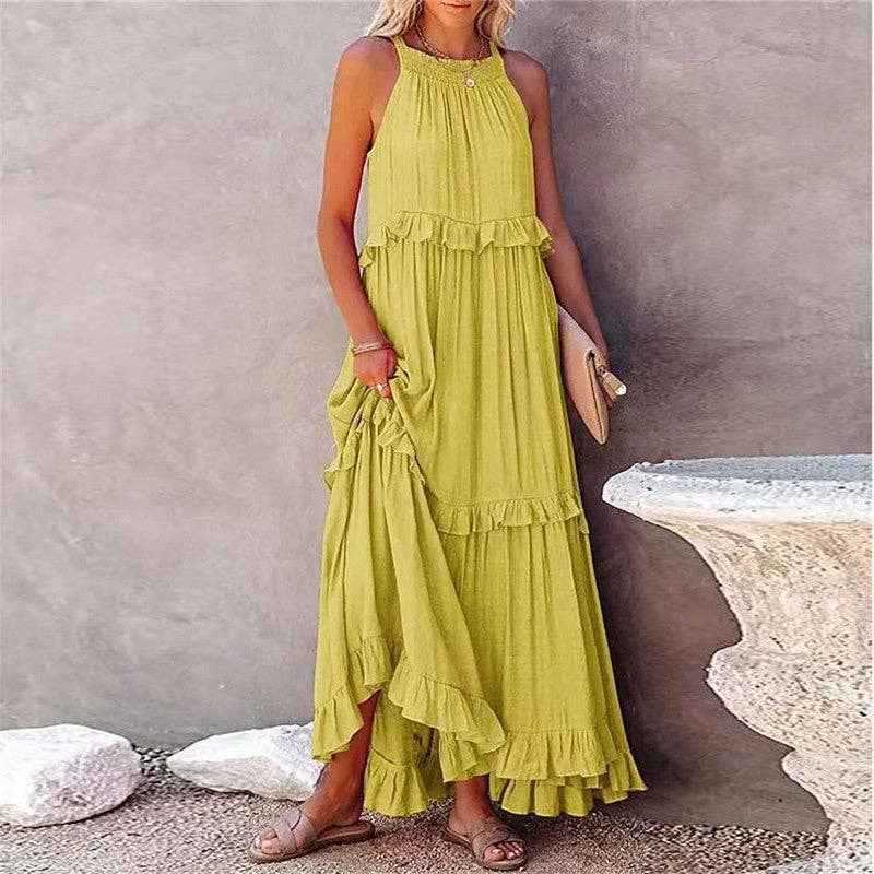 The One with CHARTREUSE Dreams Maxi Dress