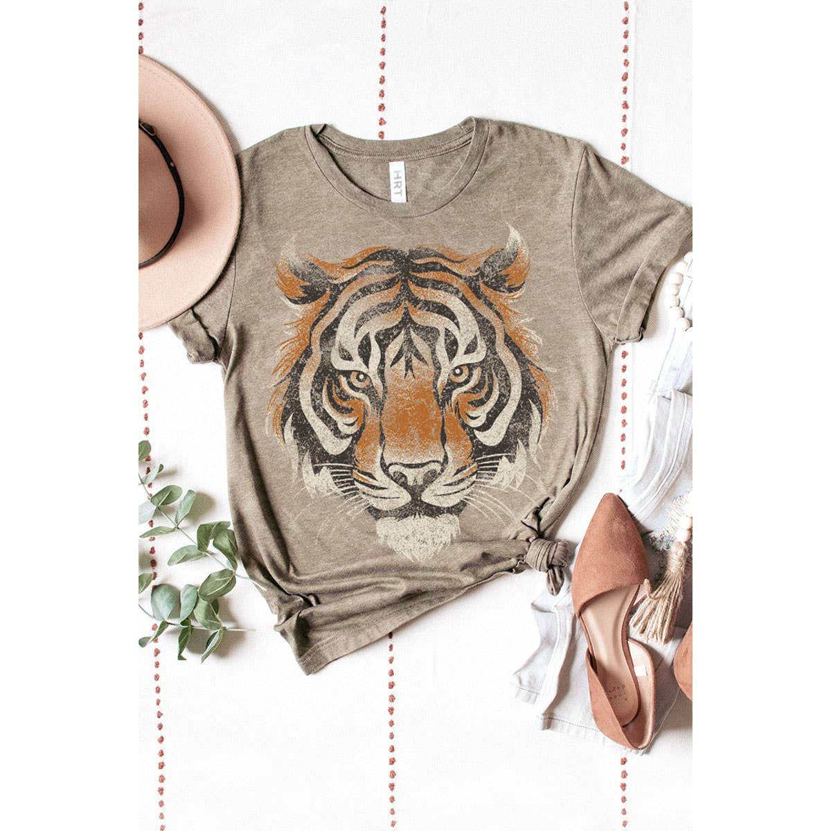 The One with the Taupe Tiger Tee
